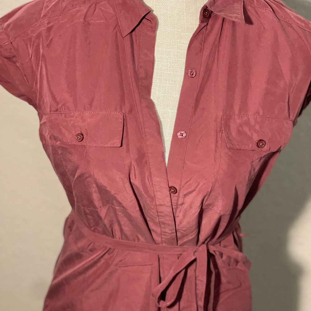 Rose color military dress